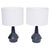 Mid-Century Model 1055 Blue Table Lamps by Einar Johansen for Soholm, 1960s, Set of 2 For Sale - Image 11 of 11