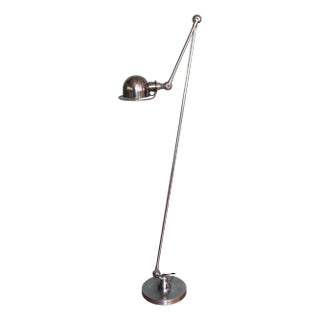 Industrial Two-Arm Floor Lamp by Jean-Louis Domecq for Jieldé, 1950s For Sale