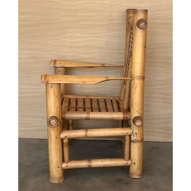 Budji Layug Style Majestic Jumbo Bamboo Pagoda Lounge Chairs For Sale In Miami - Image 6 of 18