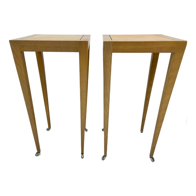 1990s Pair of Donghia Madrid Side Tables For Sale