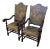 1990s Walnut Carved Louis XIII Style Arm Chair - a Pair For Sale