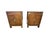 Asian Vintage Thomasville Burl Wood Asian Modern Nightstands With Brass Hardware - Pair For Sale - Image 3 of 12