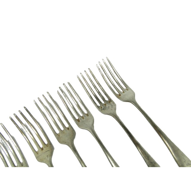 Art Deco Forks from Hefra, Poland, 1960s, Set of 7 For Sale - Image 10 of 13