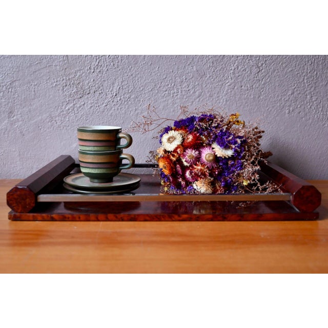 Vintage Art Deco Service Tray, 1940s For Sale - Image 11 of 11