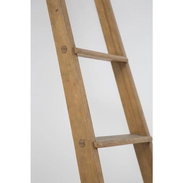 Wood Vintage Italian Wooden Ladder For Sale - Image 7 of 8