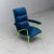 Vintage Lounge Chair in Metal and Blue Velvet, 1960s For Sale - Image 10 of 10