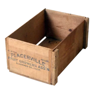 Vintage Placerville Fruit Crate