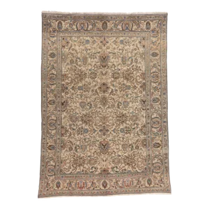 Mid 20th Century Mid 20th Century Vintage Persian Tabriz Rug - 07'07 x 10'10