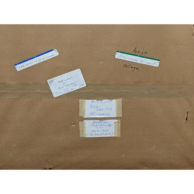 Attributed to Norma Spitzbart | Mid-Century Modern Mixed-Media Collage | Nyu & American University Provenance | C. 1965–1968 For Sale - Image 16 of 17
