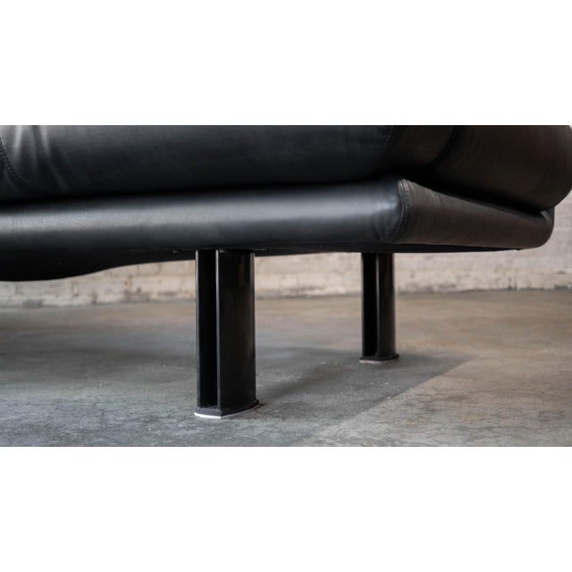 1980s Postmodern Leather Alanda Sofa by Paolo Piva for B&b Italia For Sale - Image 16 of 18