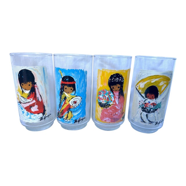 Ted DeGrazia Glasses-A Set For Sale