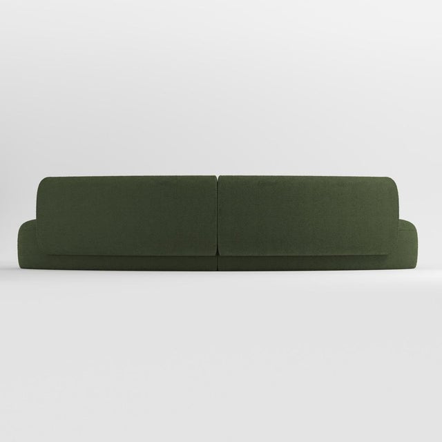 Contemporary Hug Modular Sofa in Boucle Green by Ferrianisbolgi, Set of 2 For Sale - Image 3 of 6