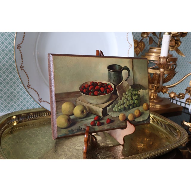 Set of 6 Mid-Century Henk Bos Dutch Still-Life Art Plaques For Sale - Image 10 of 18