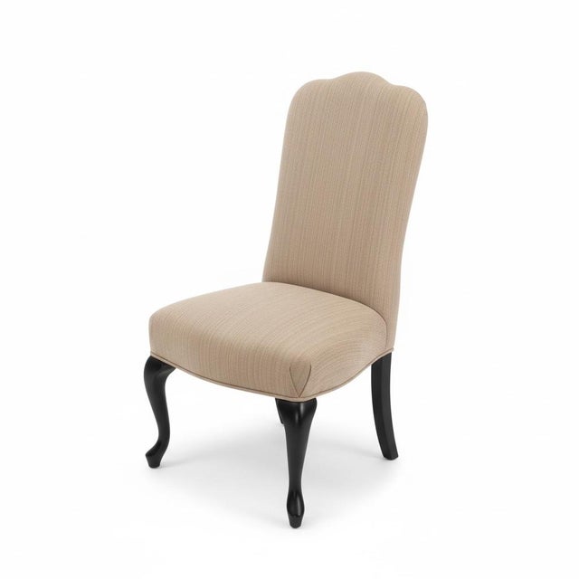 Set of 10 Queen Anne Style Dining Chairs, Velvet by Charles Stewart Company For Sale - Image 9 of 9