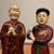 Figurative Vintage Vietnamese Cultural Figurines – Pair of Hand-Painted Statues From Hanoi For Sale - Image 3 of 11