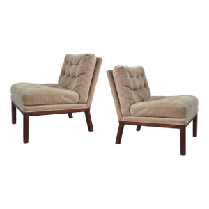 Pair of Mid 20th Century Slipper Chairs Attributed to Harvey Probber