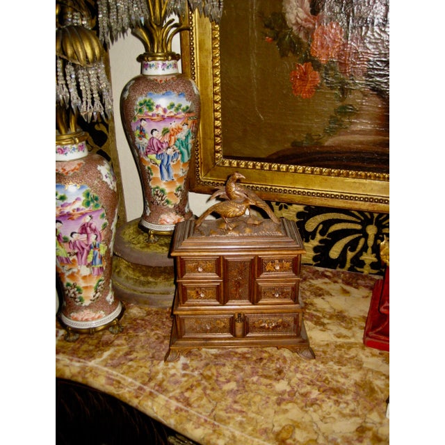 19 Century Black Forest Jewelry Box For Sale - Image 11 of 12