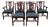 Set of 6 Vintage Maitland Smith Mahogany Chinese Chippendale Dining Chairs For Sale