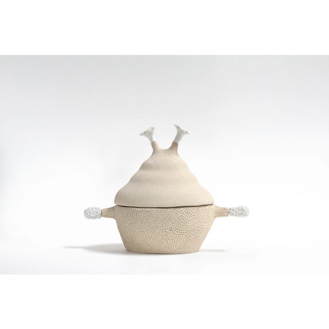 136/23 Unique Tureen by Meritxell Duran One of a Kind. Dimensions: D 18 x W 38 x H 28 cm. Materials: High temperature clay...