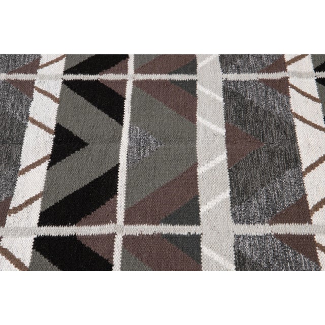 Gray 21st Century Contemporary Swedish Style Rug For Sale - Image 8 of 12
