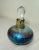 1990s Vintage Fellerman & Raabe Hand Blown Studio Art Glass Iridescent Perfume Bottle For Sale - Image 5 of 11