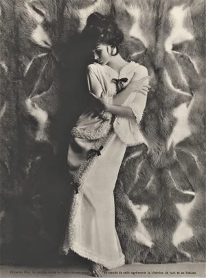 C 1960s-Pair- Christian Dior Lingerie Fashion Photography Prints, Matted