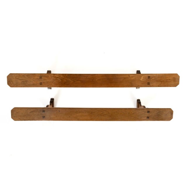 Pair of 19th century french hall benches a pair of 19th century french hall benches of substantial quality. of long and...