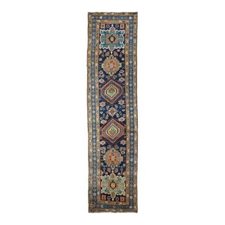 Antique Persian Heriz Runner 3'4'' x 14'5'' For Sale