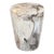 Andrianna Shamaris Ancient Petrified Wood Side Table For Sale