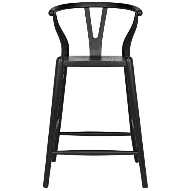 NOIR Zola Counter Stool, Charcoal Black For Sale In Los Angeles - Image 6 of 9