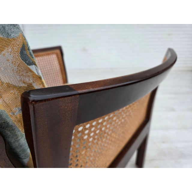 Wood Danish Plexus Armchair in Teak and Mesh by Illum Wikkelsø for CFC Silkeborg, 1970s For Sale - Image 7 of 18
