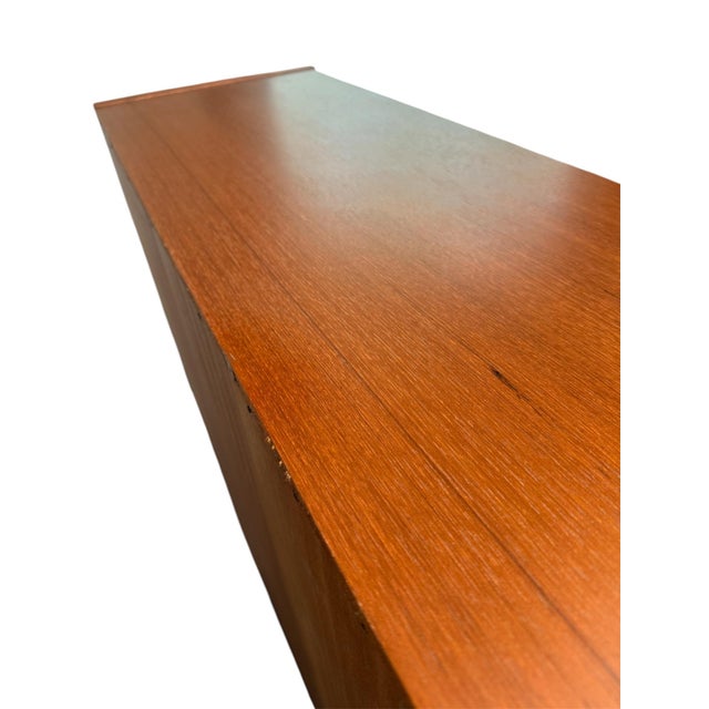 Wood Vintage Danish Teak Bookcase McM Four Shelf For Sale - Image 7 of 16