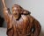 1940s Obscure Folk Art Hand Carved Wood Figural Man Trumpet Sculpture Statue For Sale - Image 10 of 12