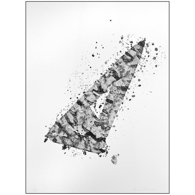Abstract Late 20th Century Untitled (l.200; sf.208) Abstract Black Lithograph Sam Francis For Sale - Image 3 of 7