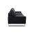 Rolf Benz Ego Leather Three-Seater Black Sofa Couch For Sale - Image 9 of 11