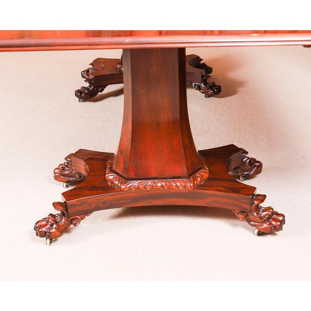 Antique 19th Century George IV Regency Twin Pedestal Dining Table For Sale - Image 17 of 18