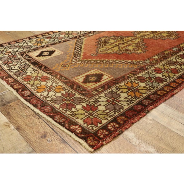 Vintage Turkish Oushak Accent Rug - 03'07 X 06'01 For Sale In Dallas - Image 6 of 9