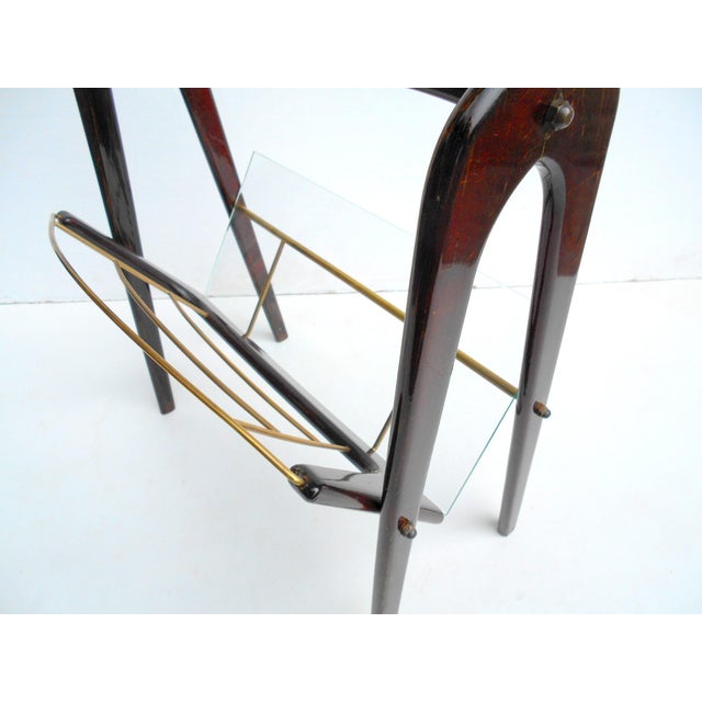 Wood Magazine Racks attributed to Cesare Lacca, 1950s, Set of 2 For Sale - Image 7 of 8
