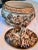 Signed vintage Capodimonte Italy oval porcelain bowl/ centerpiece with fitted lid. Raised and gilded motif with cherubs in...