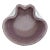 Vintage Barbini Murano White Over Purple Gold Flecks Italian Art Glass Bubbles Bowl Ashtray For Sale