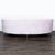 2010s Safavieh 3-Seat Curved Pink Velvet Sofa With Gold Legs For Sale - Image 5 of 8