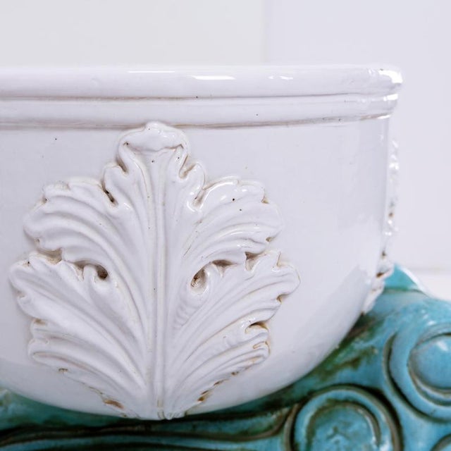 Ceramic Mid-Century Large Ceramic Frog Planter For Sale - Image 7 of 11