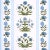 Schumacher Schumacher x Marie-Anne Oudejans Poppy Stripes Wallpaper in Blue For Sale - Image 4 of 4