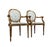 1920s Louis XVI Armchairs with Medallion Backs, 1920s, Set of 2 For Sale - Image 5 of 7