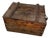 Antique Sherwin Williams Paint Company Wooden Shipping Crate Box With Leather Handles For Sale