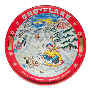 Late 1950''s Garton Toy Company, "Sno-Flake", Saucer-Style Sled
