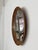Wood Mid-Century Italian Circular Rattan Wall Mirror in the style of Vivai Del Sud, 1960s For Sale - Image 7 of 16