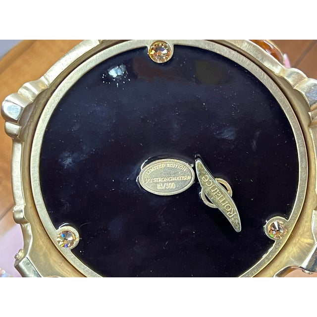 Limited Edition 113/300 Jay Strongwater Renaissance Angel Musical Figurine - Music Box For Sale - Image 9 of 14