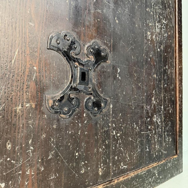 Antique Japanese Architectural Hikido Sliding Door Wall Panel, 1860s For Sale - Image 6 of 18