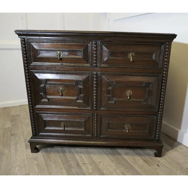 Small Georgian Oak Chest of Drawers For Sale - Image 9 of 9